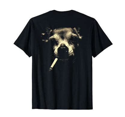 Chihuahua Smoking Cigarette Grunge Meme T-Shirt - Novelty Apparel Unisex - T-Shirt, Sweatshirt, Hoodie