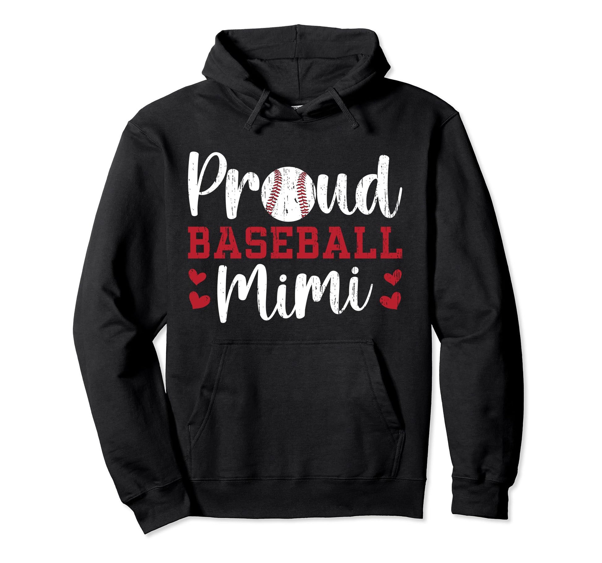 Proud Baseball Mimi Grandma Mimi Hoodie - Casual Everyday Wear Unisex - T-Shirt, Sweatshirt, Hoodie