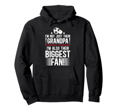 Their Biggest Fan Baseball Soccer Grandpa Hoodie - Streetwear Style Unisex - T-Shirt, Sweatshirt, Hoodie