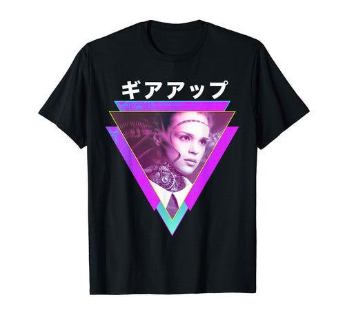Gear Up Cyborg Robot Gears Vaporwave T-Shirt - Aesthetic Graphic Unisex - T-Shirt, Sweatshirt, Hoodie