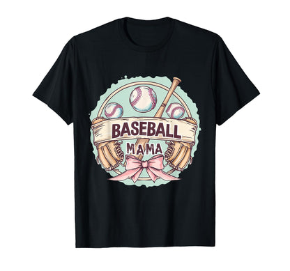 Baseball Mom Coquette T-Shirt - Aesthetic Graphic for Adults - T-Shirt, Sweatshirt, Hoodie