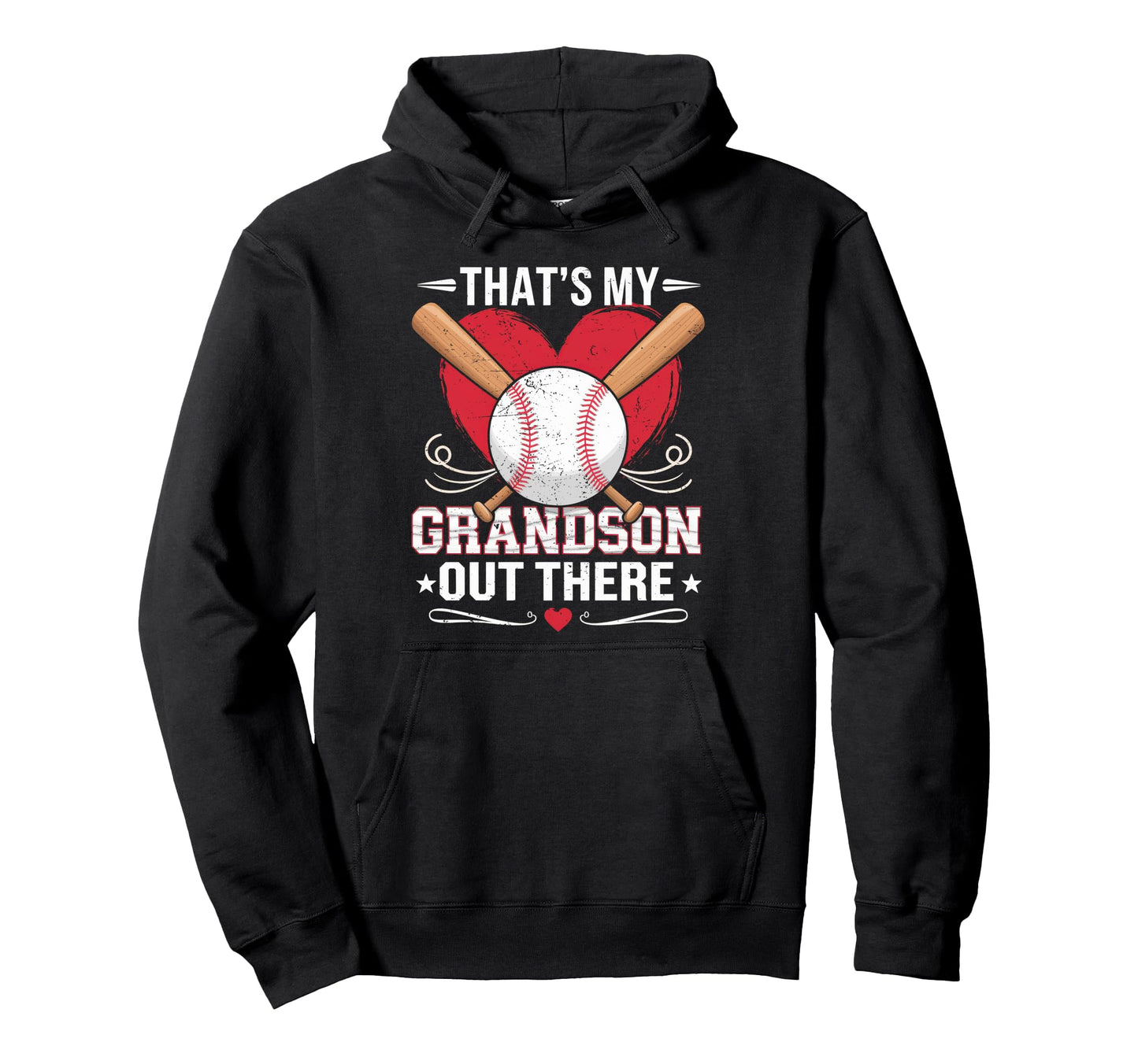 Thats My Grandson Out There Funny Hoodie - Novelty Apparel for Adults - T-Shirt, Sweatshirt, Hoodie