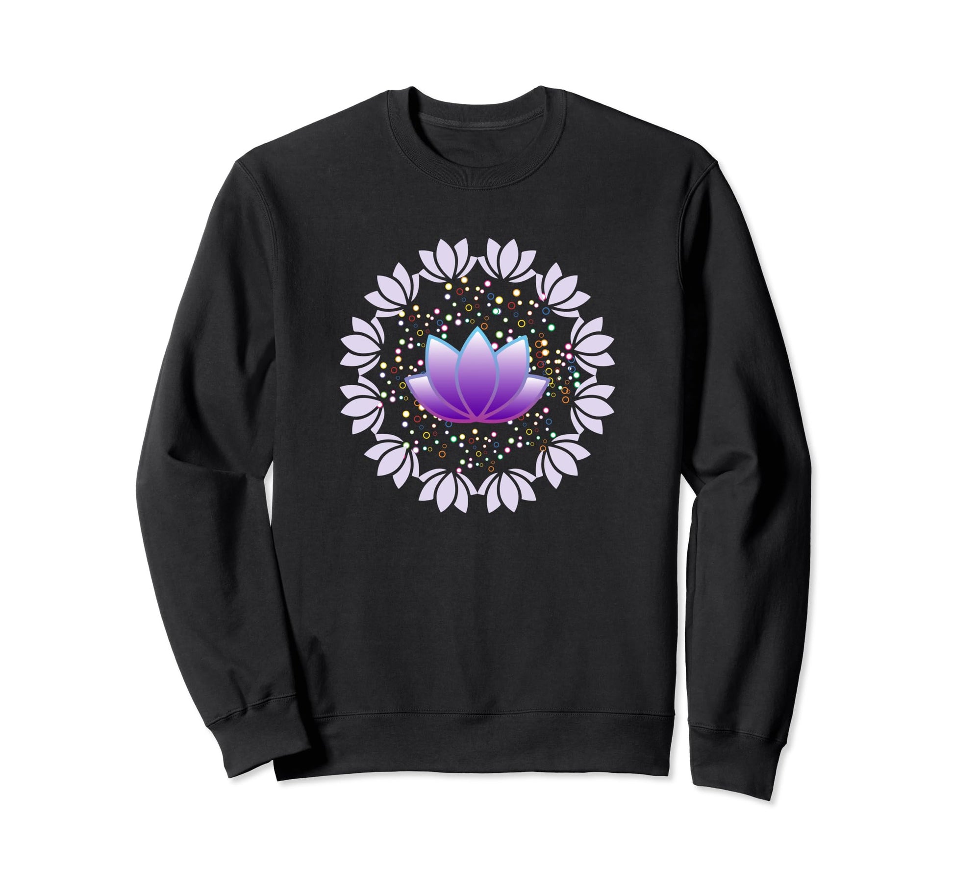 Lotus Flower Floral Mandala Yoga Sweatshirt - Streetwear Style Unisex - T-Shirt, Sweatshirt, Hoodie