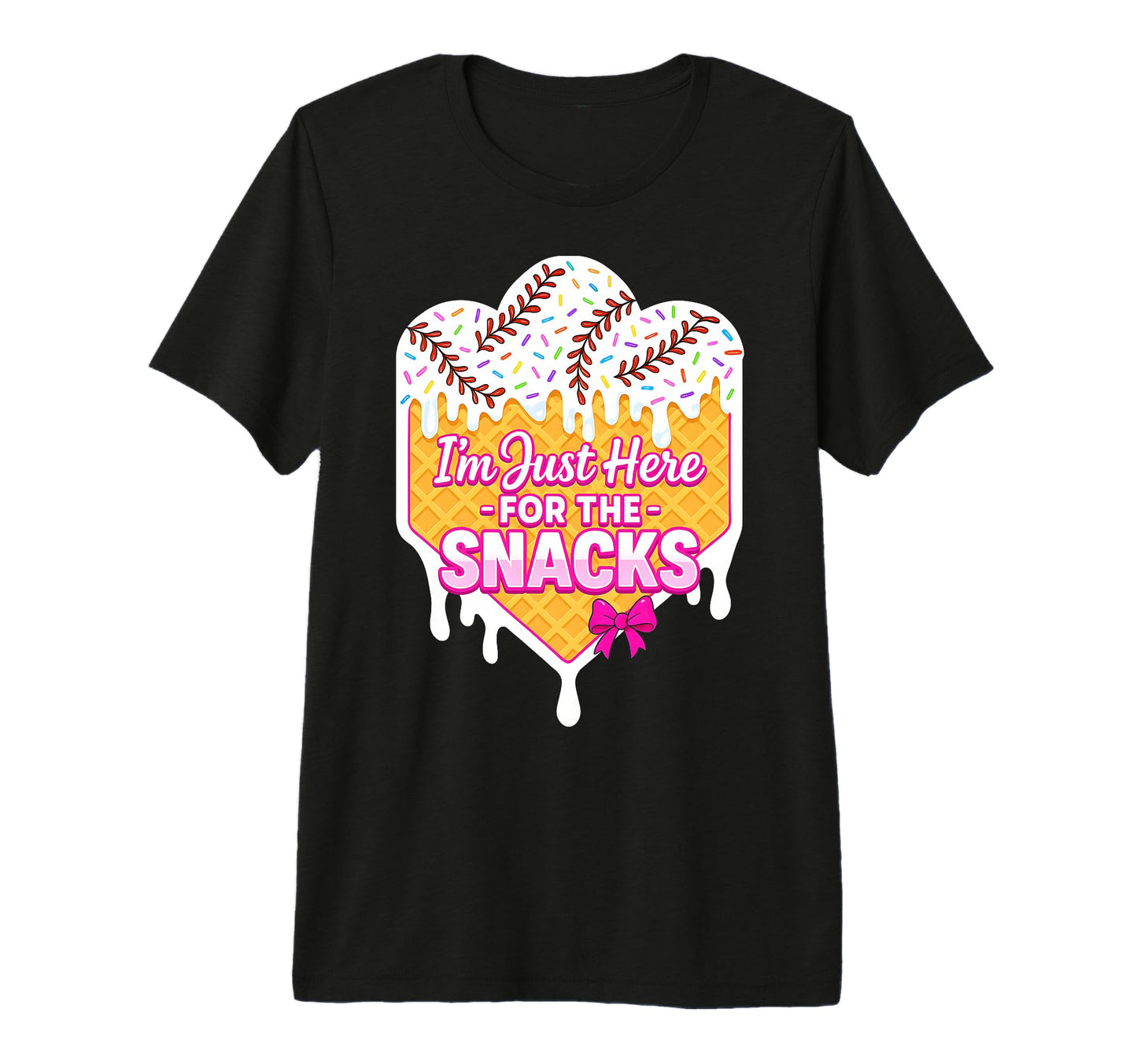 Baseball Sister Ice Cream Drip T-Shirt - Fun Novelty Design Men Women - T-Shirt, Sweatshirt, Hoodie