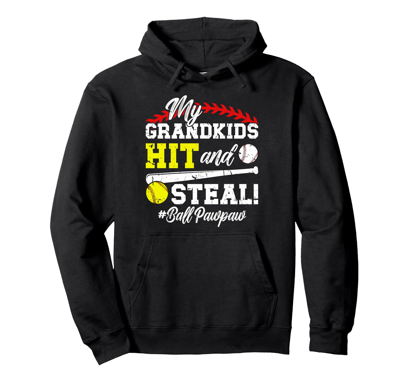 Ball Pawpaw Baseball Softball Pawpaw Hoodie - Unique Graphic Men Women - T-Shirt, Sweatshirt, Hoodie