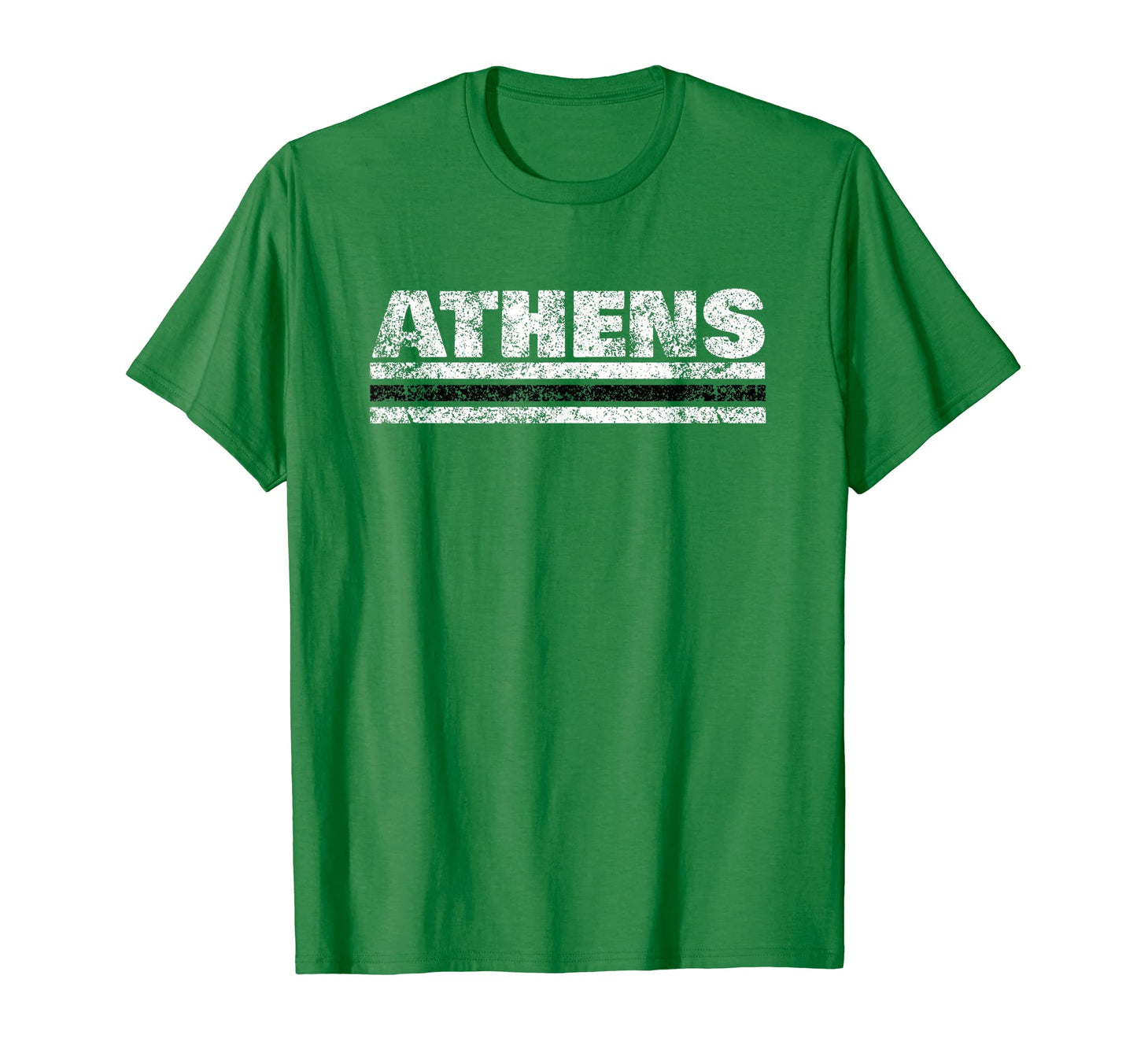 Athens Ohio Weathered Stripe Throwback T-Shirt - Unique Graphic Unisex - T-Shirt, Sweatshirt, Hoodie