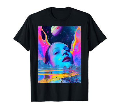 Psychedelic Reality Trippy Vaporwave 80S T-Shirt - Novelty Apparel Unisex - T-Shirt, Sweatshirt, Hoodie