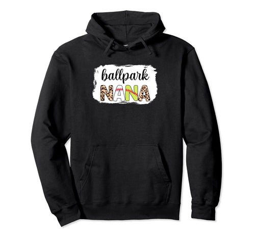 Bleached Ballpark Nana Baseball Softball Hoodie - Unique Graphic Unisex - T-Shirt, Sweatshirt, Hoodie