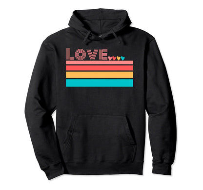Valentine Love Rainbow Hoodie - Fun Novelty Design Unisex - T-Shirt, Sweatshirt, Hoodie