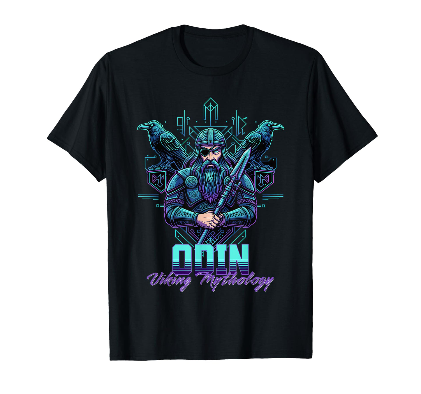 Viking God Odin Norse Mythology T-Shirt - Minimalist Print Unisex - T-Shirt, Sweatshirt, Hoodie