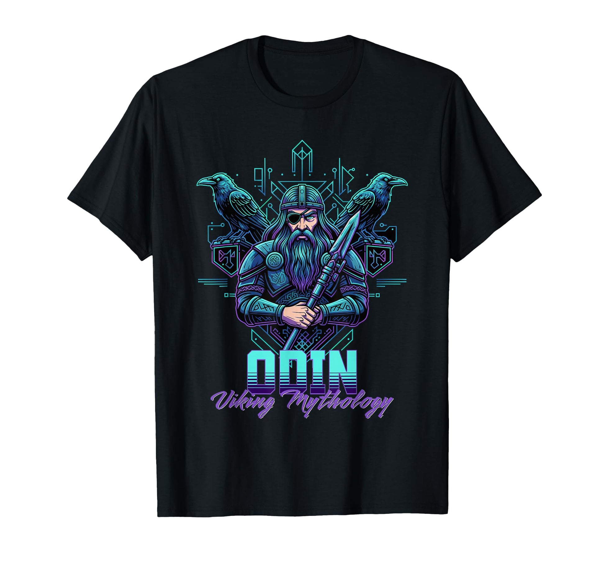 Viking God Odin Norse Mythology T-Shirt - Minimalist Print Unisex - T-Shirt, Sweatshirt, Hoodie