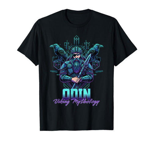 Viking God Odin Norse Mythology T-Shirt - Minimalist Print Unisex - T-Shirt, Sweatshirt, Hoodie