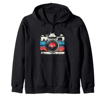 Camera Sunset Sweatshirt - Unique Graphic Unisex - T-Shirt, Sweatshirt, Hoodie