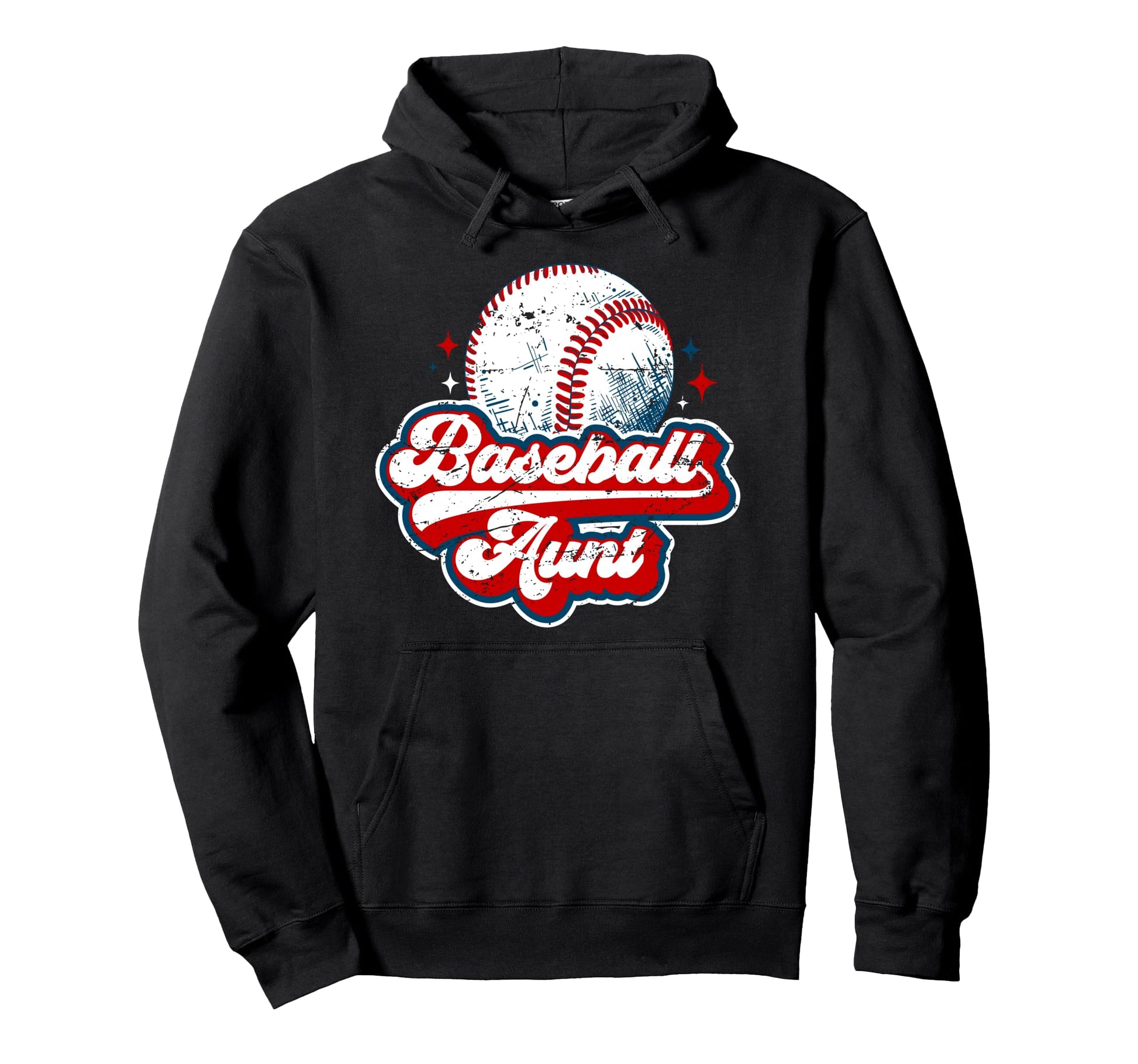 Baseball Aunt Baseball Player Auntie Hoodie - Trendy Graphic Men Women - T-Shirt, Sweatshirt, Hoodie