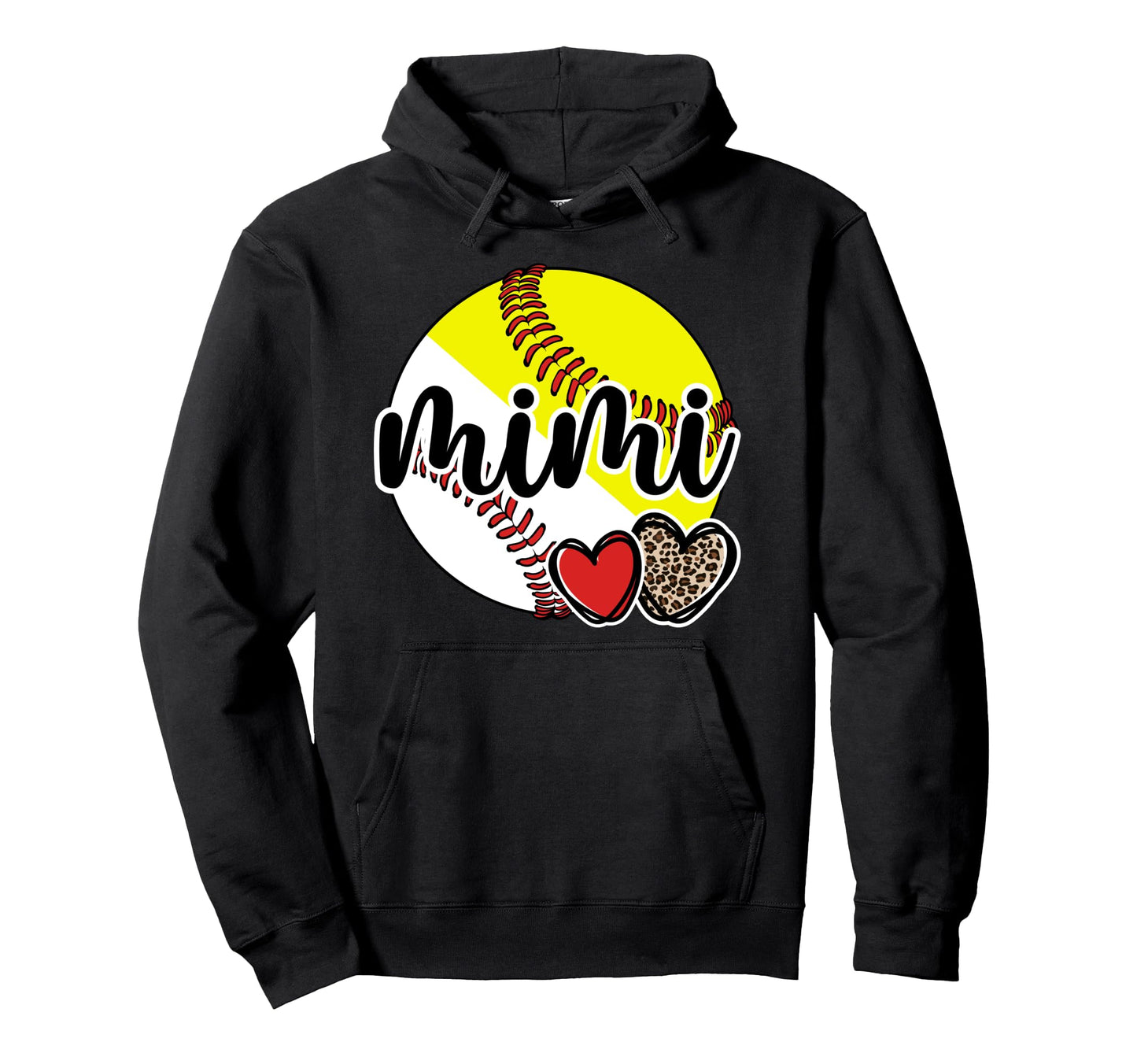 Baseball Softball Mimi Proud Hoodie - Casual Everyday Wear Men Women - T-Shirt, Sweatshirt, Hoodie