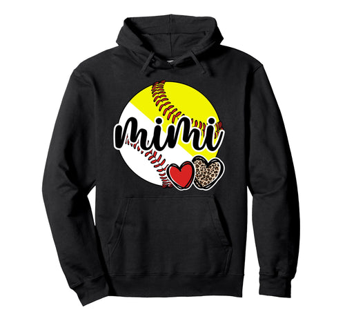 Baseball Softball Mimi Proud Hoodie - Casual Everyday Wear Men Women - T-Shirt, Sweatshirt, Hoodie