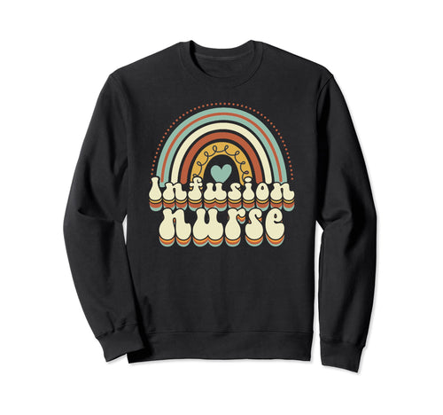 Iv Infusion Nurse Rainbow Sweatshirt - Streetwear Style for Adults - T-Shirt, Sweatshirt, Hoodie