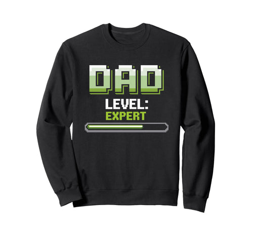 Funny Gamer Dad Level Controller Sweatshirt - Aesthetic Graphic for Adults - T-Shirt, Sweatshirt, Hoodie