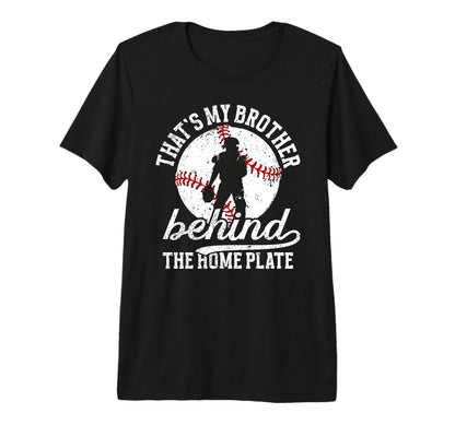 My Brother Baseball Catcher Brother T-Shirt - Unique Graphic for Adults - T-Shirt, Sweatshirt, Hoodie