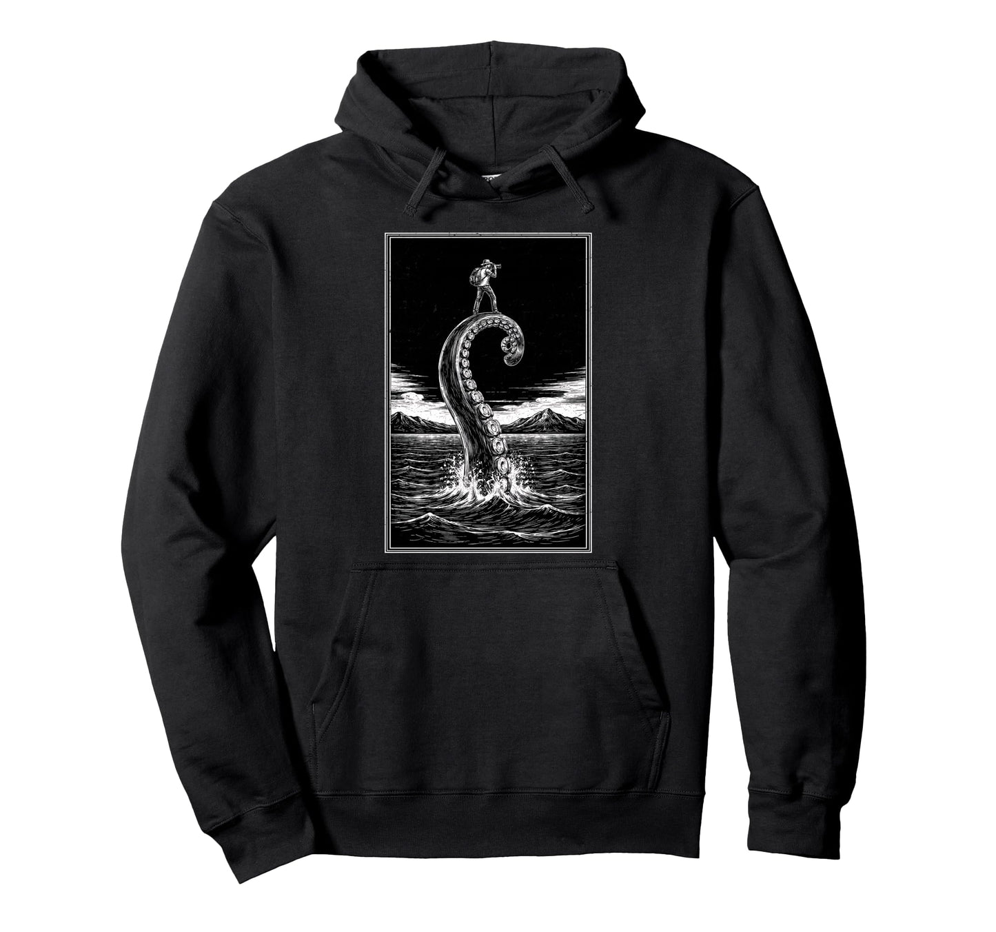 Photographer Octopus Moon Camera Hoodie - Streetwear Style Men Women - T-Shirt, Sweatshirt, Hoodie