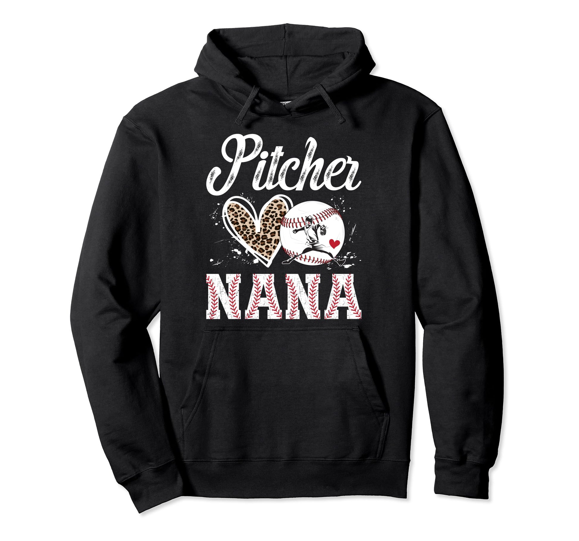 Baseball Pitcher Nana Baseball Pitcher Hoodie - Graphic Print Men Women - T-Shirt, Sweatshirt, Hoodie