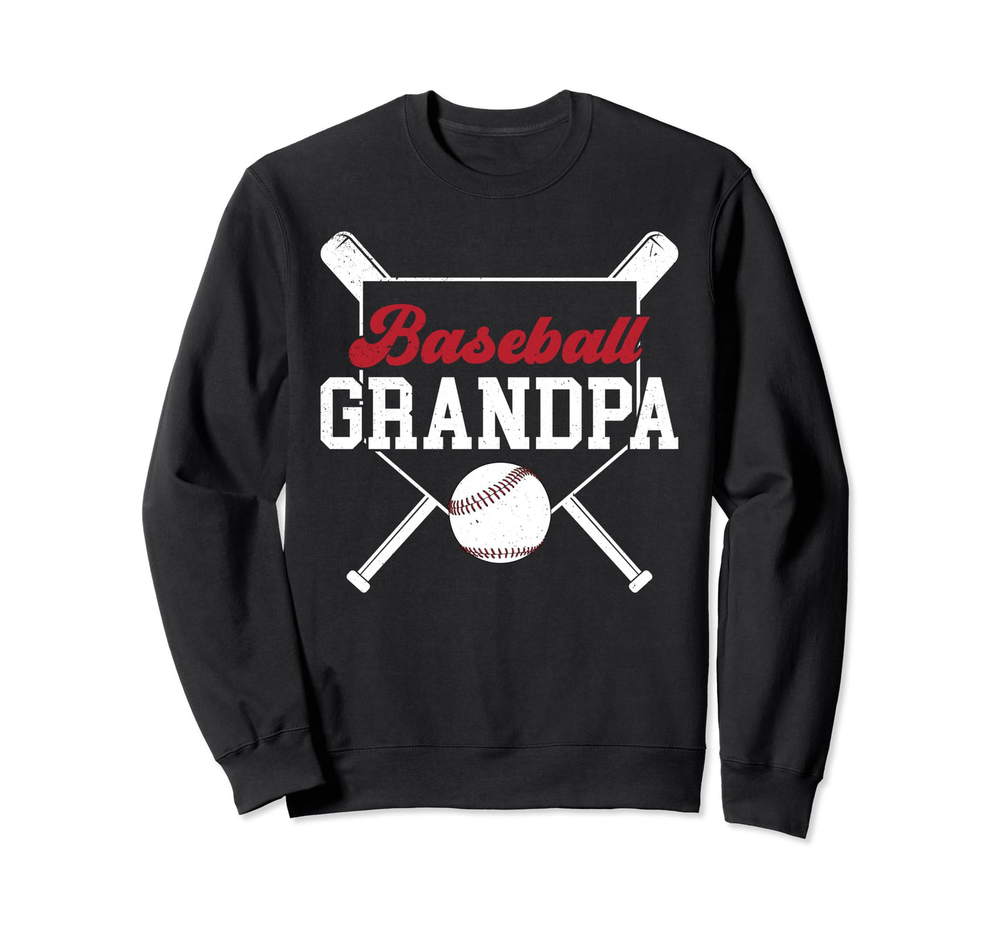 Baseball Grandpa Baseball Player Sweatshirt - Unique Graphic for Adults - T-Shirt, Sweatshirt, Hoodie