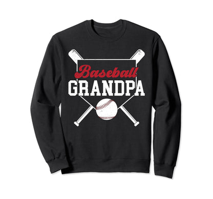 Baseball Grandpa Baseball Player Sweatshirt - Unique Graphic for Adults - T-Shirt, Sweatshirt, Hoodie