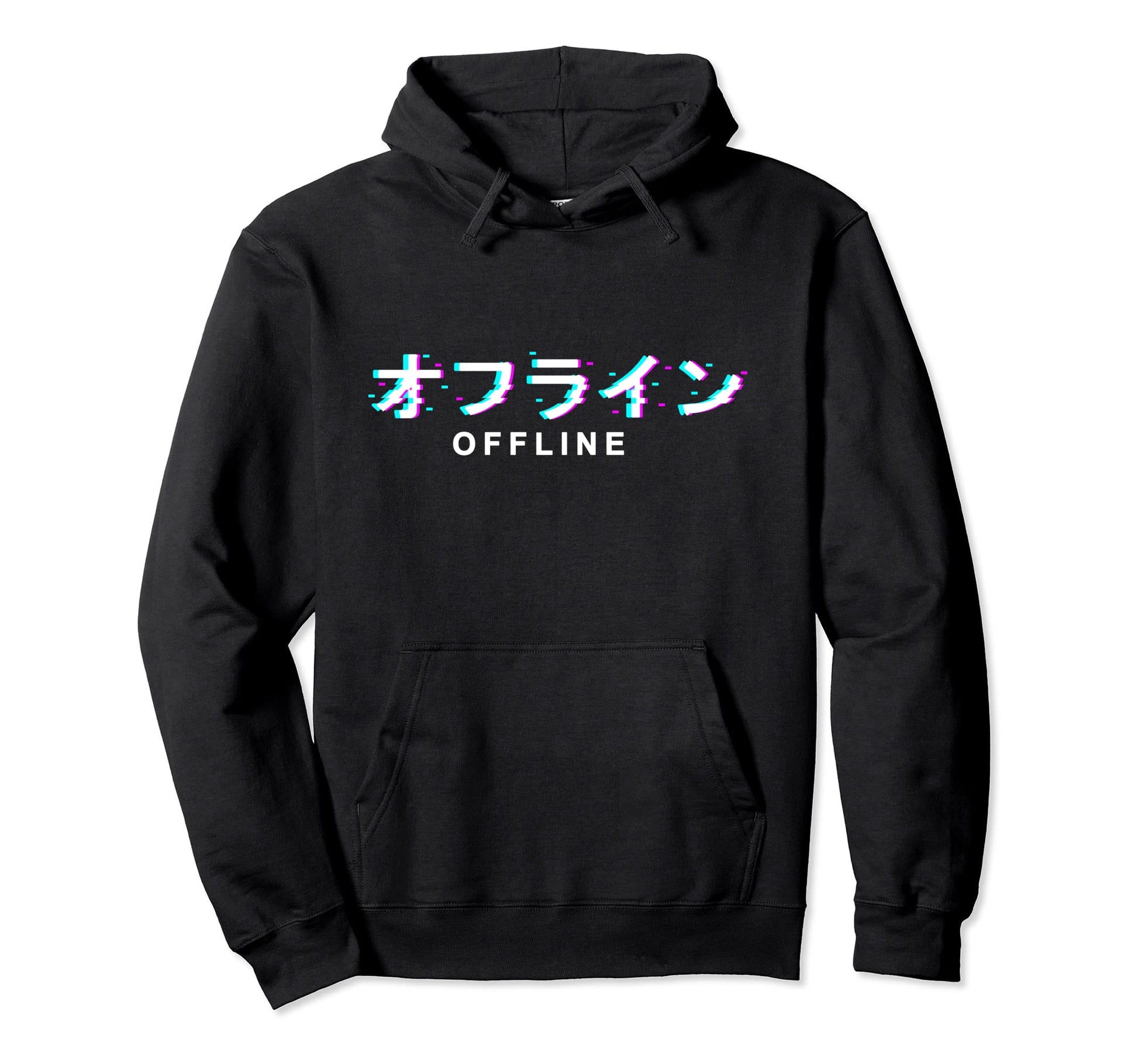 Japanese Offline Vaporwave Synthwave Hoodie - Streetwear Style for Adults - T-Shirt, Sweatshirt, Hoodie