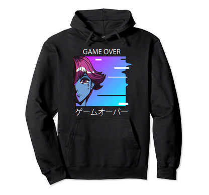 Lo Fi Sad Anime E Gaming Aesthetic Hoodie - Aesthetic Graphic Men Women - T-Shirt, Sweatshirt, Hoodie