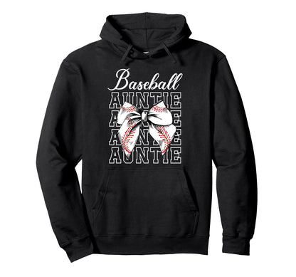 Baseball Auntie Coquette Baseball Aunt Hoodie - Streetwear Style Unisex - T-Shirt, Sweatshirt, Hoodie