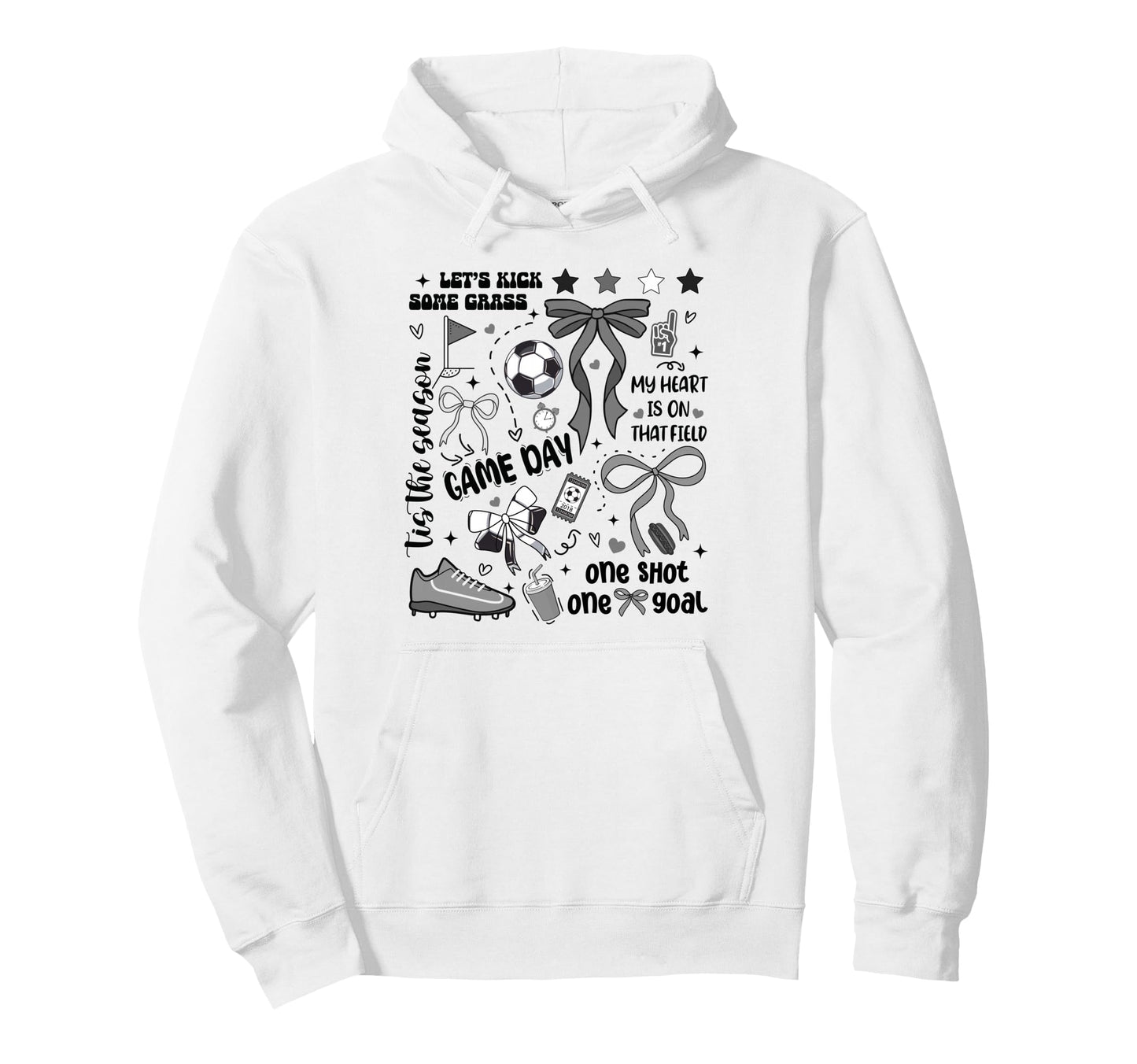Soccer Streetwear Preppy Soccer Game Hoodie - Novelty Apparel Men Women - T-Shirt, Sweatshirt, Hoodie