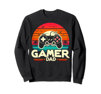 Gamer Dad Game Controller Gaming Sweatshirt - Novelty Apparel Men Women - T-Shirt, Sweatshirt, Hoodie