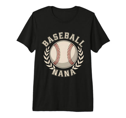 Baseball Nana Proud Grandma T-Shirt - Custom Art Print Men Women - T-Shirt, Sweatshirt, Hoodie