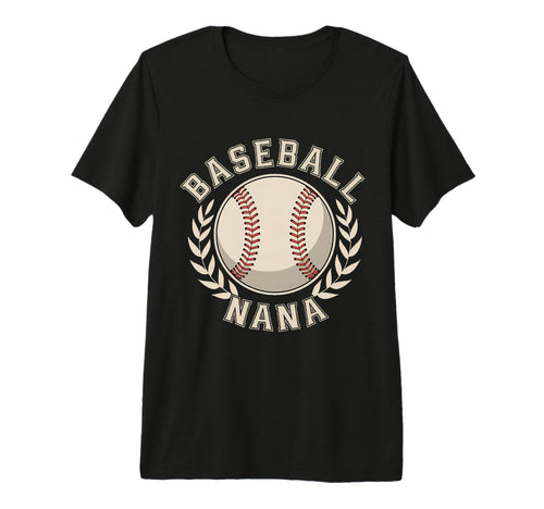Baseball Nana Proud Grandma T-Shirt - Custom Art Print Men Women - T-Shirt, Sweatshirt, Hoodie
