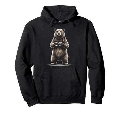 Funny Bear Photographer Camera Photography Hoodie - Novelty Apparel Unisex - T-Shirt, Sweatshirt, Hoodie