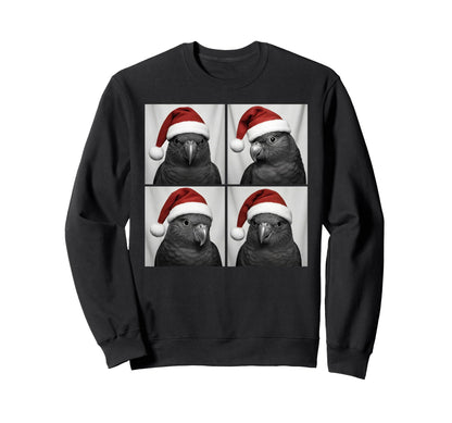Funny Rainbow Lorikeet Santa Photo Sweatshirt - Unique Graphic Men Women - T-Shirt, Sweatshirt, Hoodie
