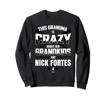 Grandma Crazy Nick Fortes Miami Sweatshirt - Fun Novelty Design for Adults - T-Shirt, Sweatshirt, Hoodie