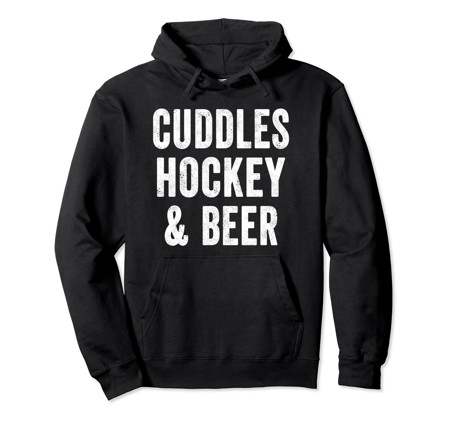 Cuddles Hockey And Beer Gameday Ice Hoodie - Custom Art Print for Adults - T-Shirt, Sweatshirt, Hoodie