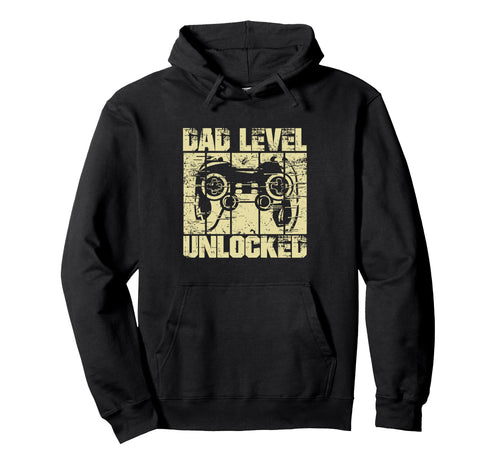 Dad Level Unlocked Gaming Controller Hoodie - Custom Art Print for Adults - T-Shirt, Sweatshirt, Hoodie