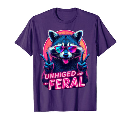 Cyberpunk Raccoon Unhinged And T-Shirt - Fun Novelty Design Men Women - T-Shirt, Sweatshirt, Hoodie