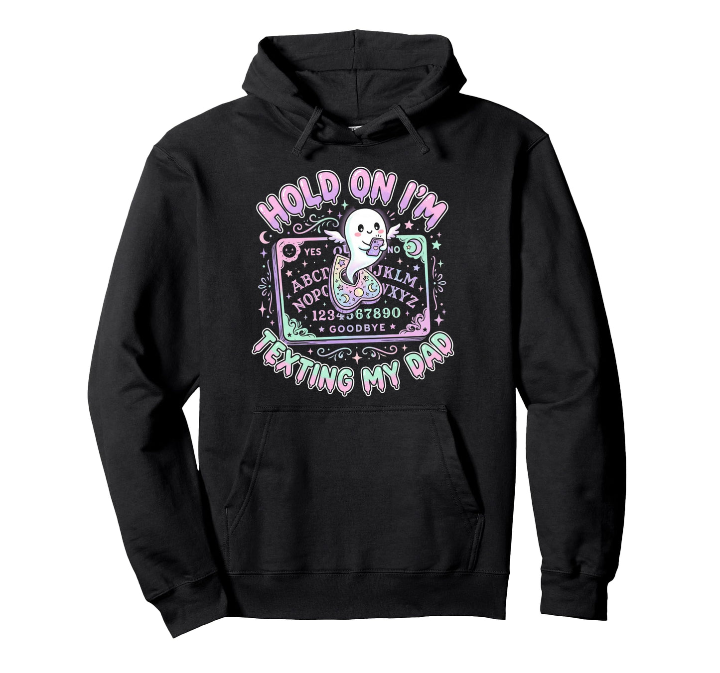 Ouija Board Sorry I Cant Talk Im Phone Hoodie - Minimalist Print Men Women - T-Shirt, Sweatshirt, Hoodie