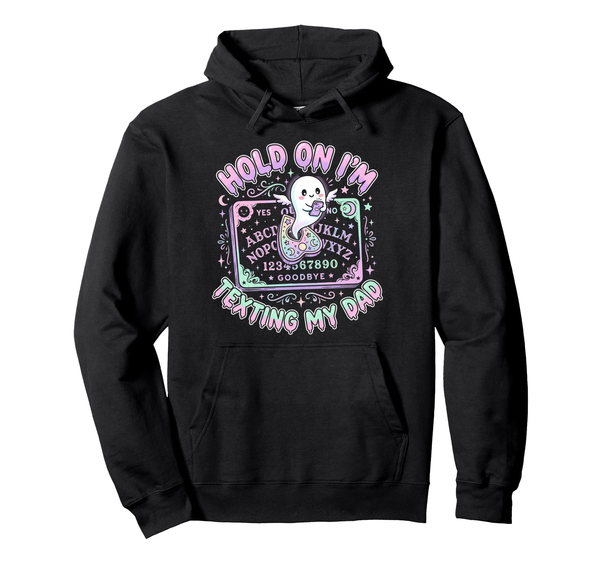 Ouija Board Sorry I Cant Talk Im Phone Hoodie - Minimalist Print Men Women - T-Shirt, Sweatshirt, Hoodie