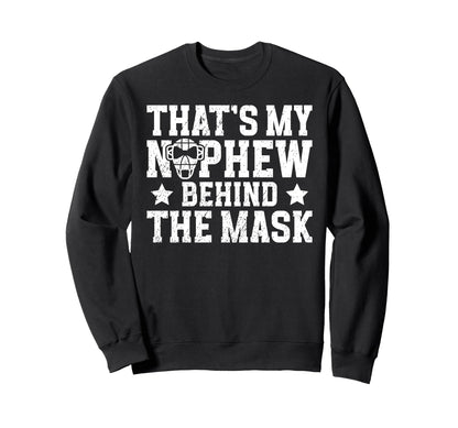 Proud Baseball Catcher Aunt Sweatshirt - Trendy Graphic for Adults - T-Shirt, Sweatshirt, Hoodie