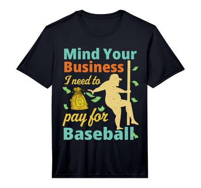 Baseball Dad Performance T-Shirt - Minimalist Print Unisex - T-Shirt, Sweatshirt, Hoodie