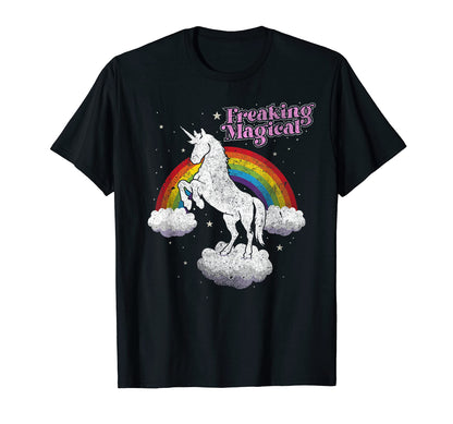 Funny Freaking Magical Unicorn T-Shirt - Novelty Apparel for Adults - T-Shirt, Sweatshirt, Hoodie