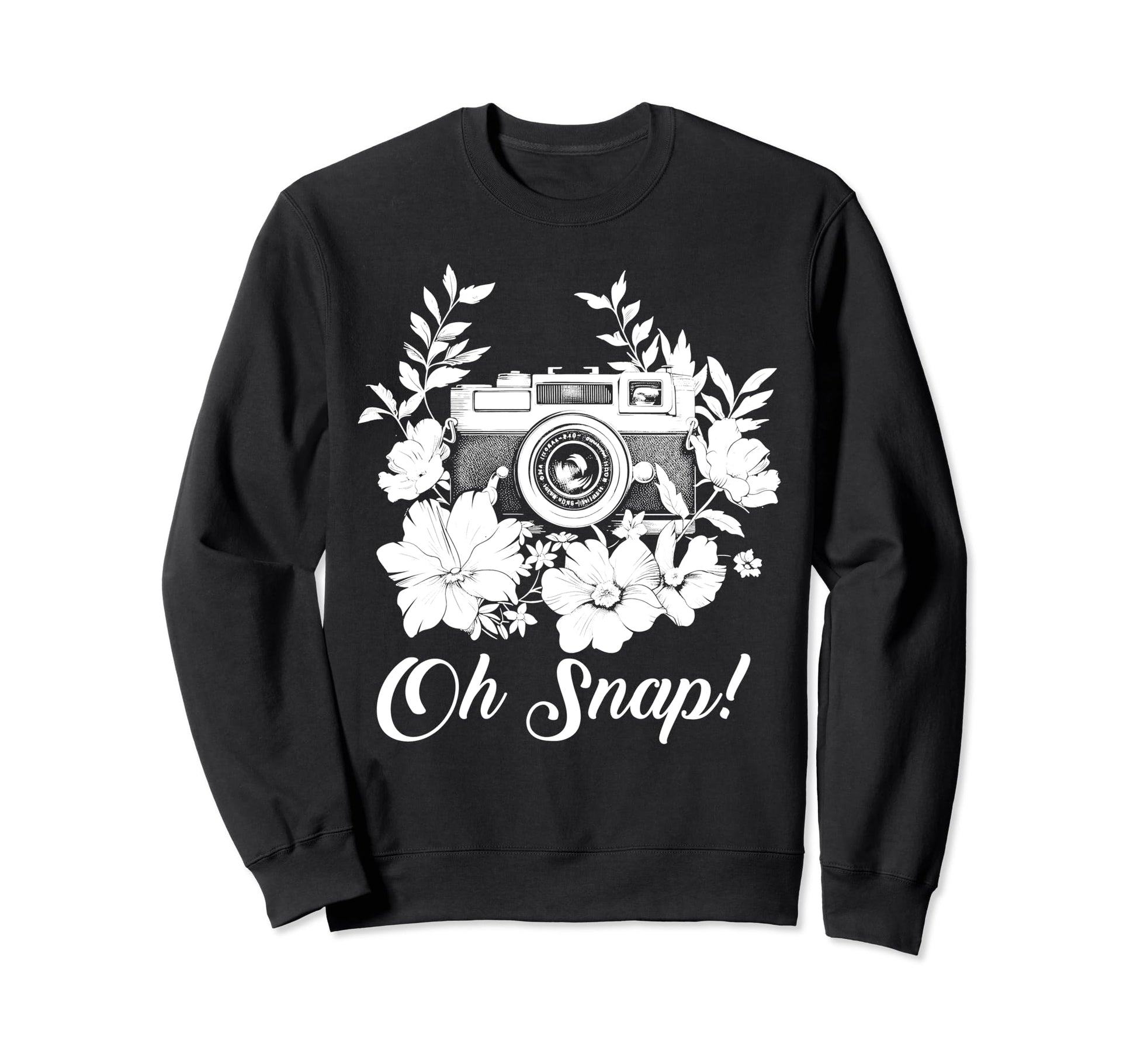 Photographer Oh Snap Funny Camera Sweatshirt - Aesthetic Graphic Unisex - T-Shirt, Sweatshirt, Hoodie