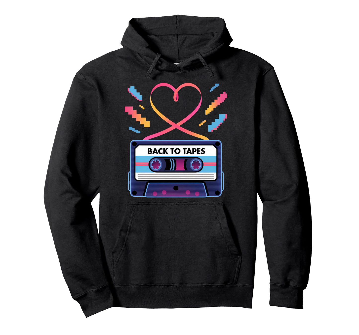 Back To Tapes Cassette Mixtape 80S Hoodie - Streetwear Style Men Women - T-Shirt, Sweatshirt, Hoodie