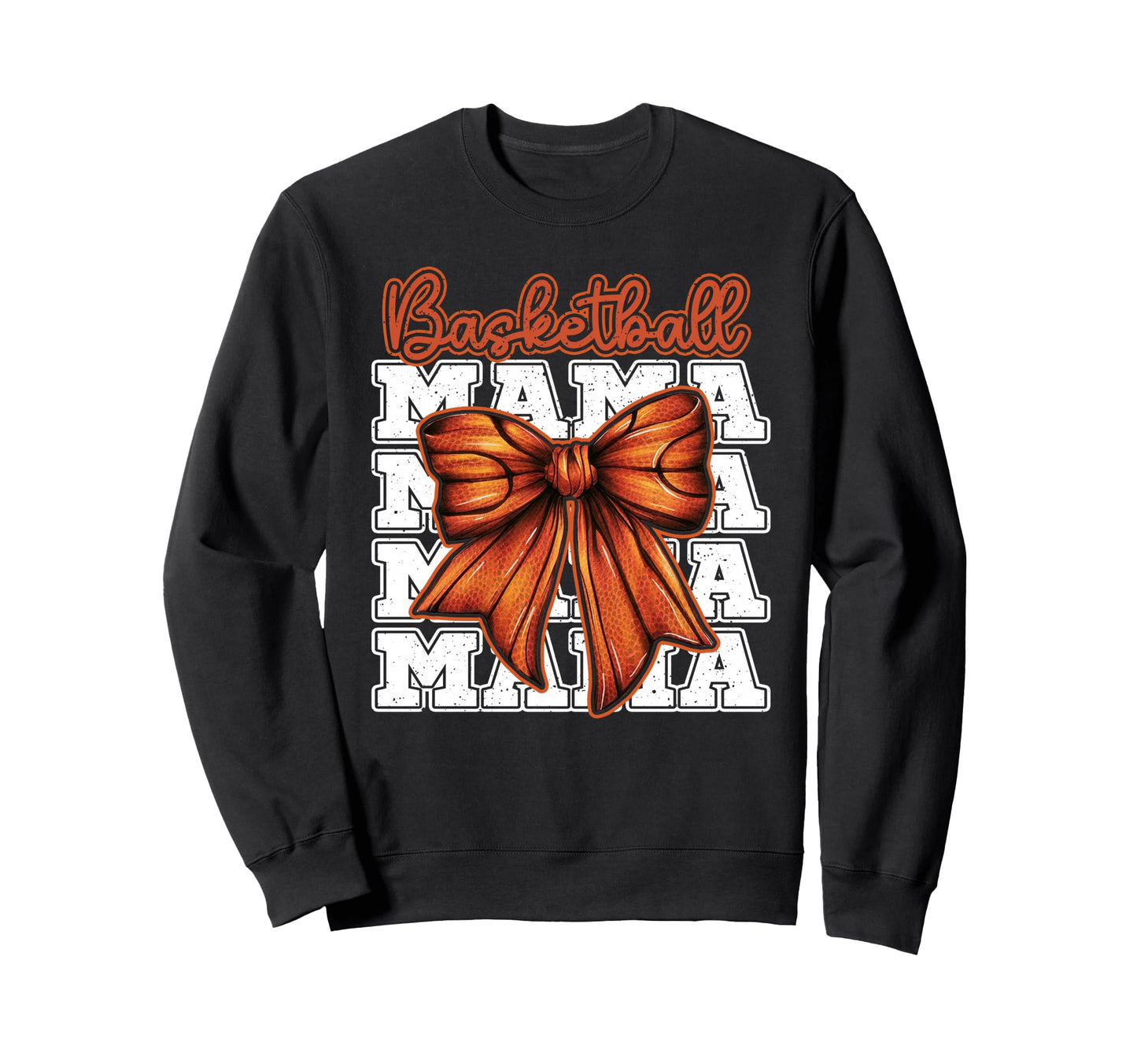Basketball Mom Coquette Bow Sport Mama Sweatshirt - Novelty Apparel Unisex - T-Shirt, Sweatshirt, Hoodie