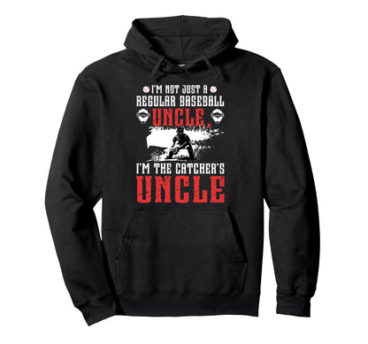 Im Baseball Catcher Uncle Baseball Hoodie - Trendy Graphic for Adults - T-Shirt, Sweatshirt, Hoodie