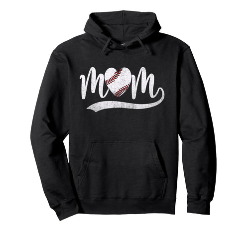 Baseball Mom Happy Mothers Day Hoodie - Minimalist Print Men Women - T-Shirt, Sweatshirt, Hoodie